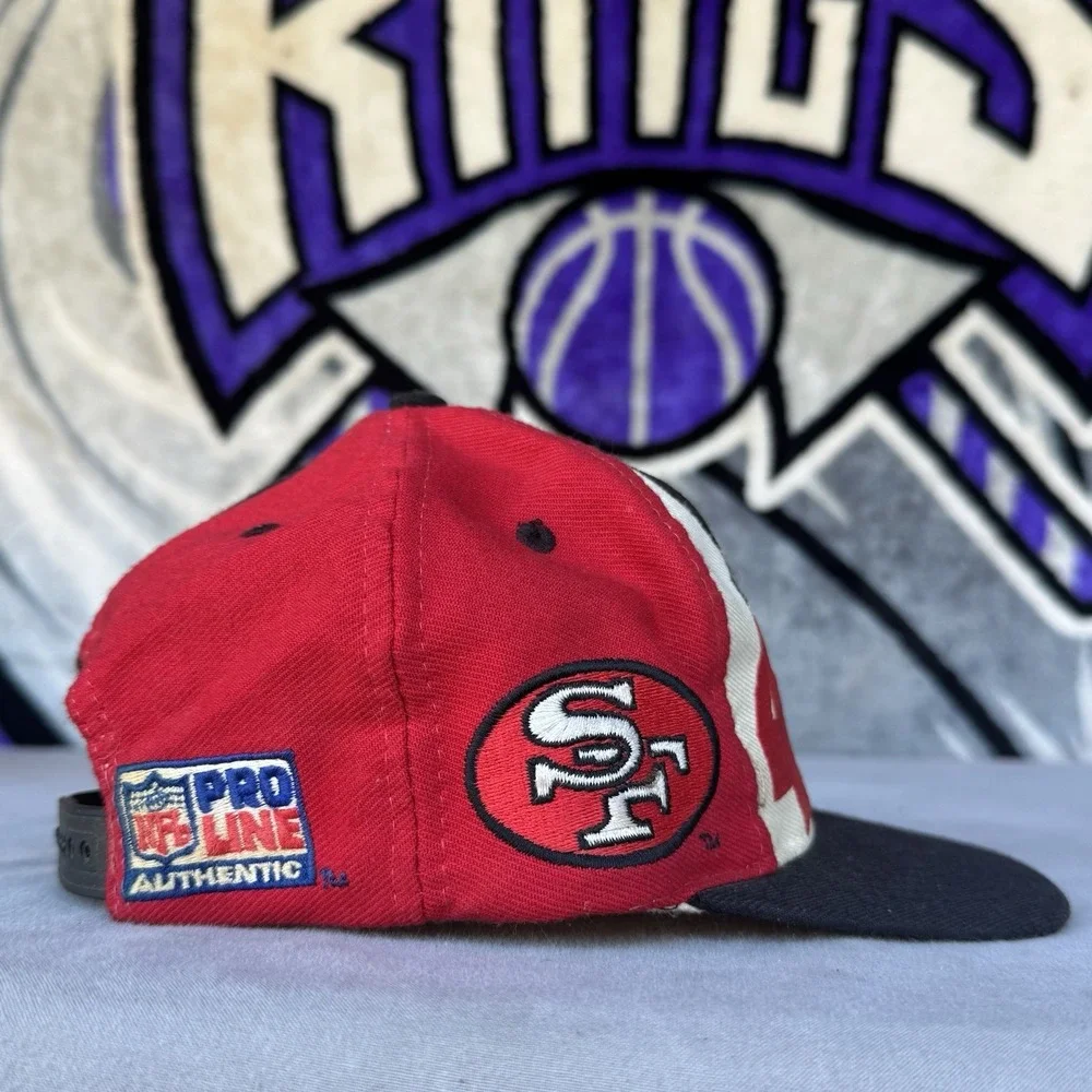 Vintage San Francisco 49ers NFL Pro‎ Line AJD Red/Black/White Hat Cap Snapback